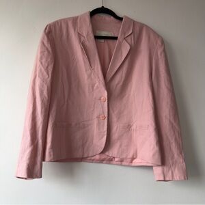 Classic Soft Pink Tailored Blazer